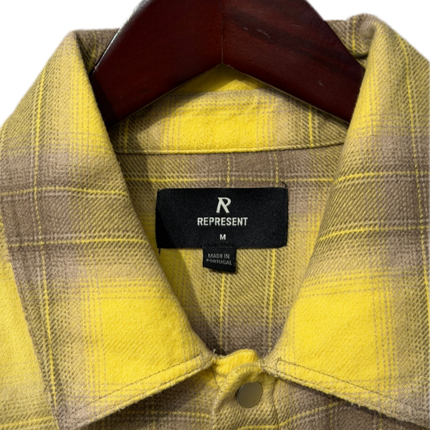 Represent Vintage Flannel Shirt Yellow