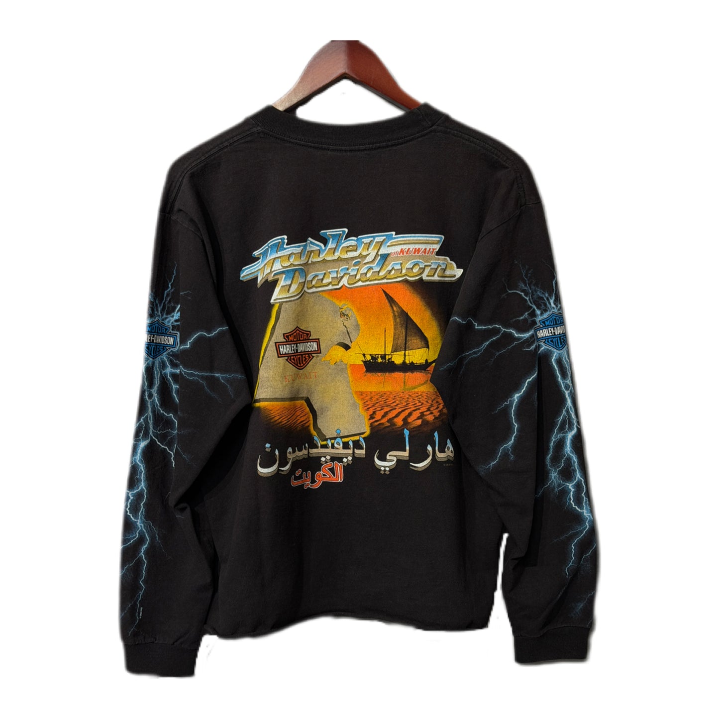 Harley Davidson Lightning Tee Black