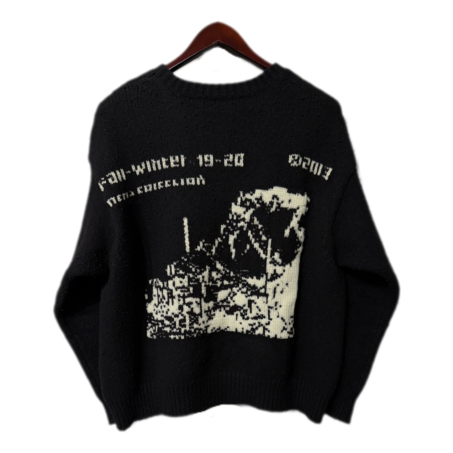 Off White Ruined Factory Knitwear Black