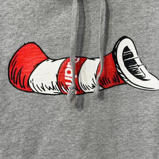 Supreme Cat In The Hat Hoodie Grey