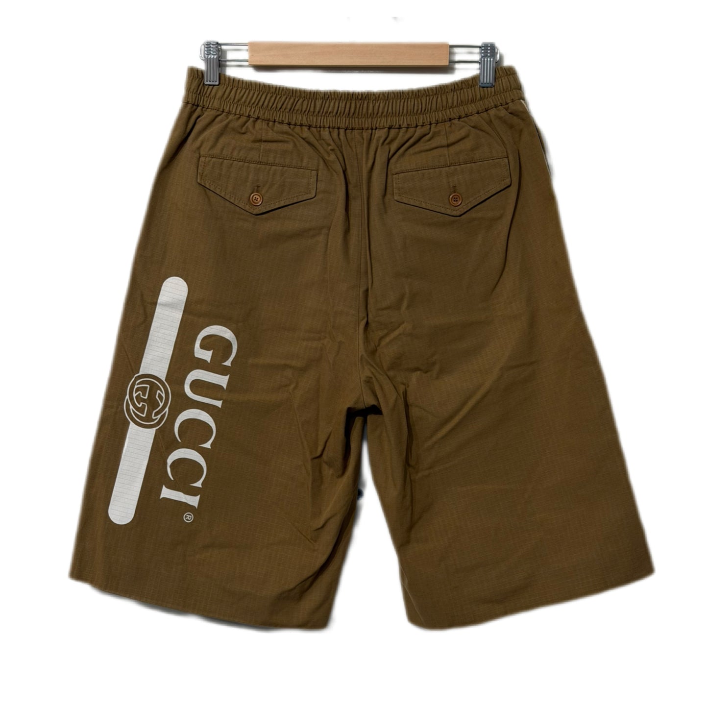 Gucci Logo Shorts Brown