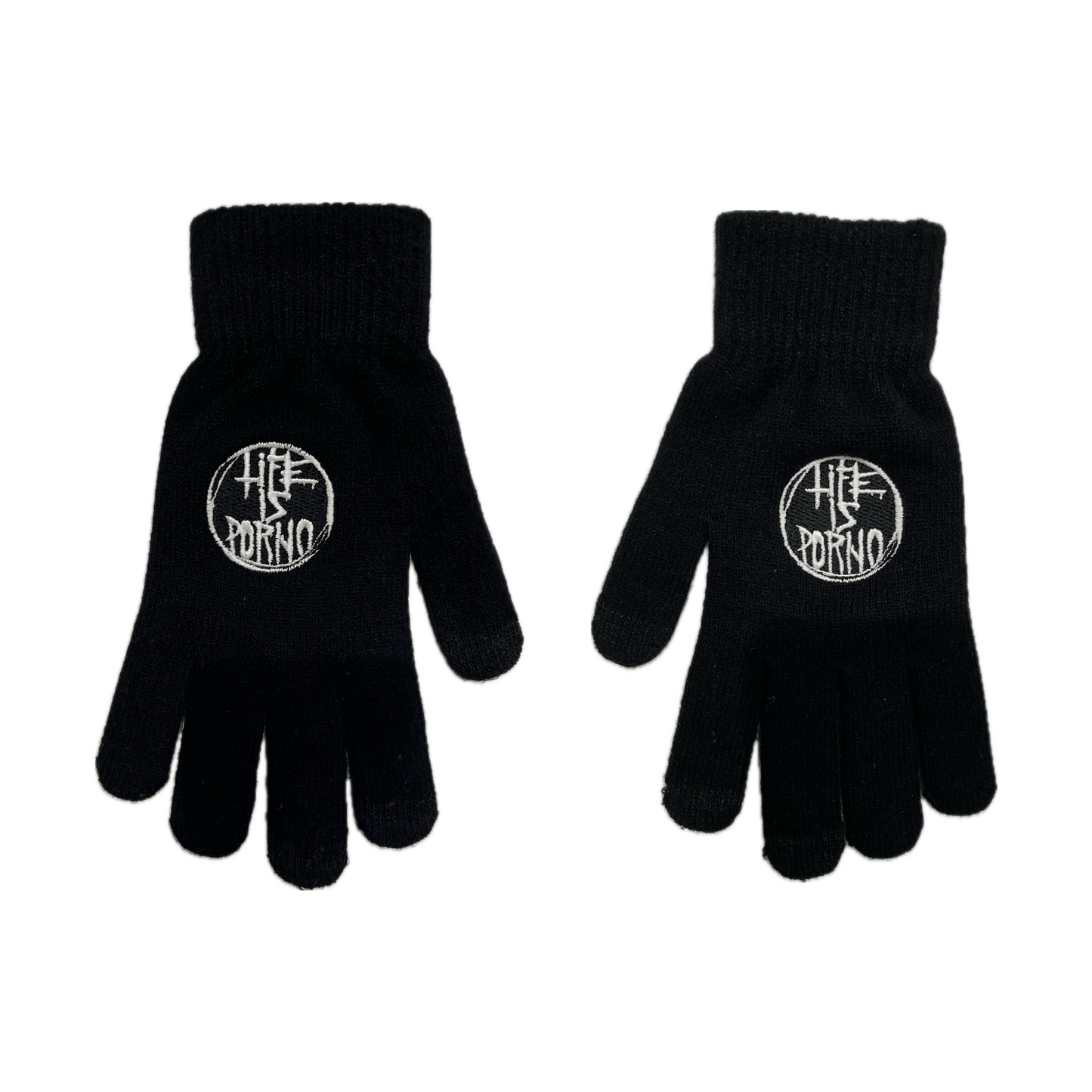 Life Is Porno Gloves Black
