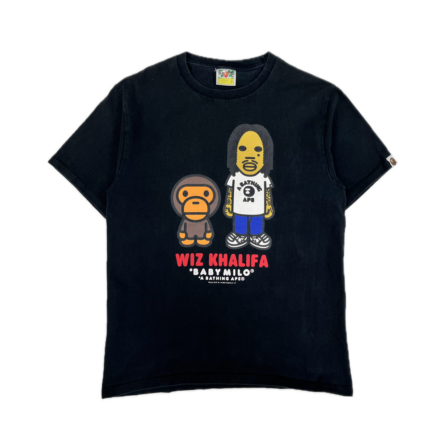 Bape Baby Milo x Wiz Khalifa Tee Black