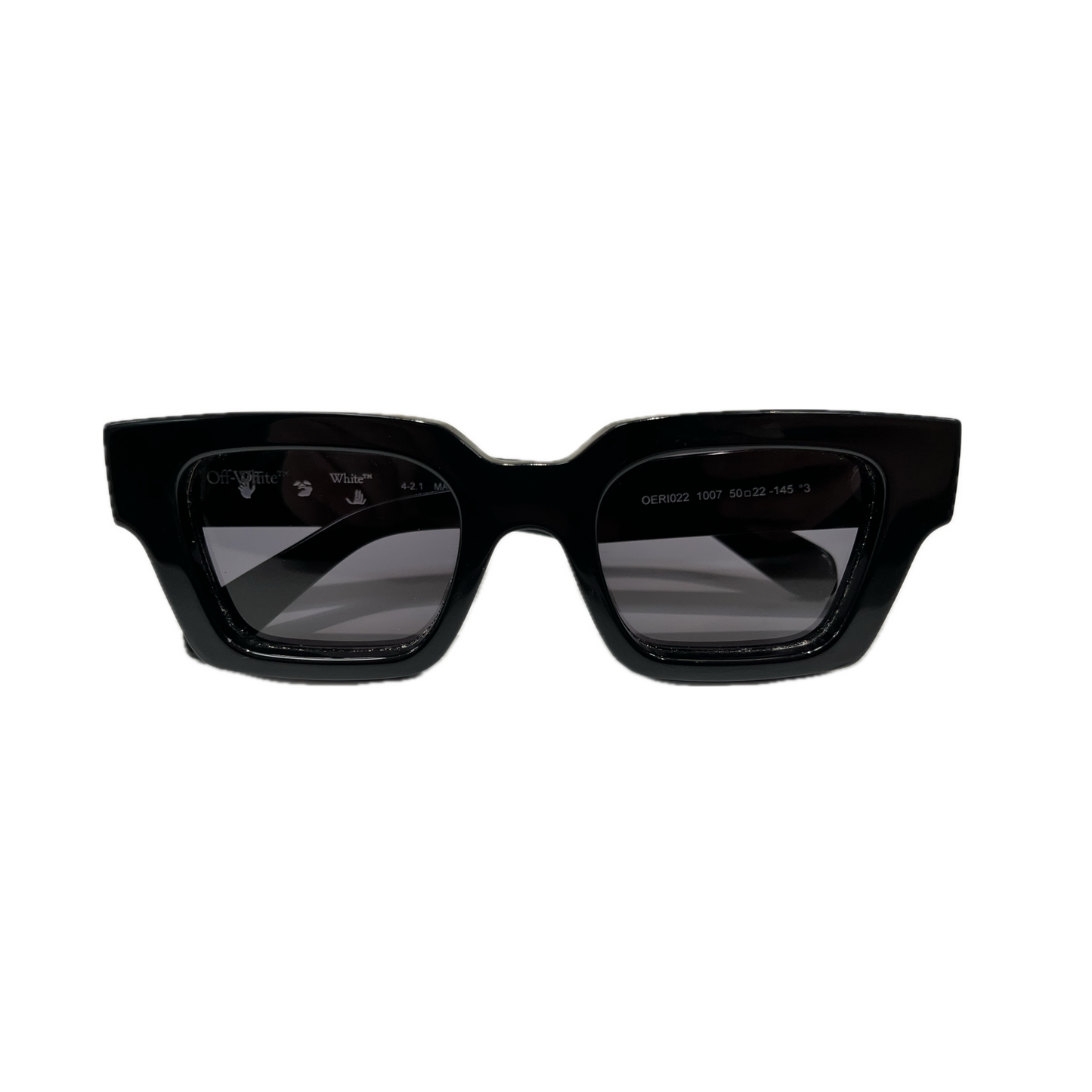 Off-White Virgil Square Frame Sunglasses Black/Silver