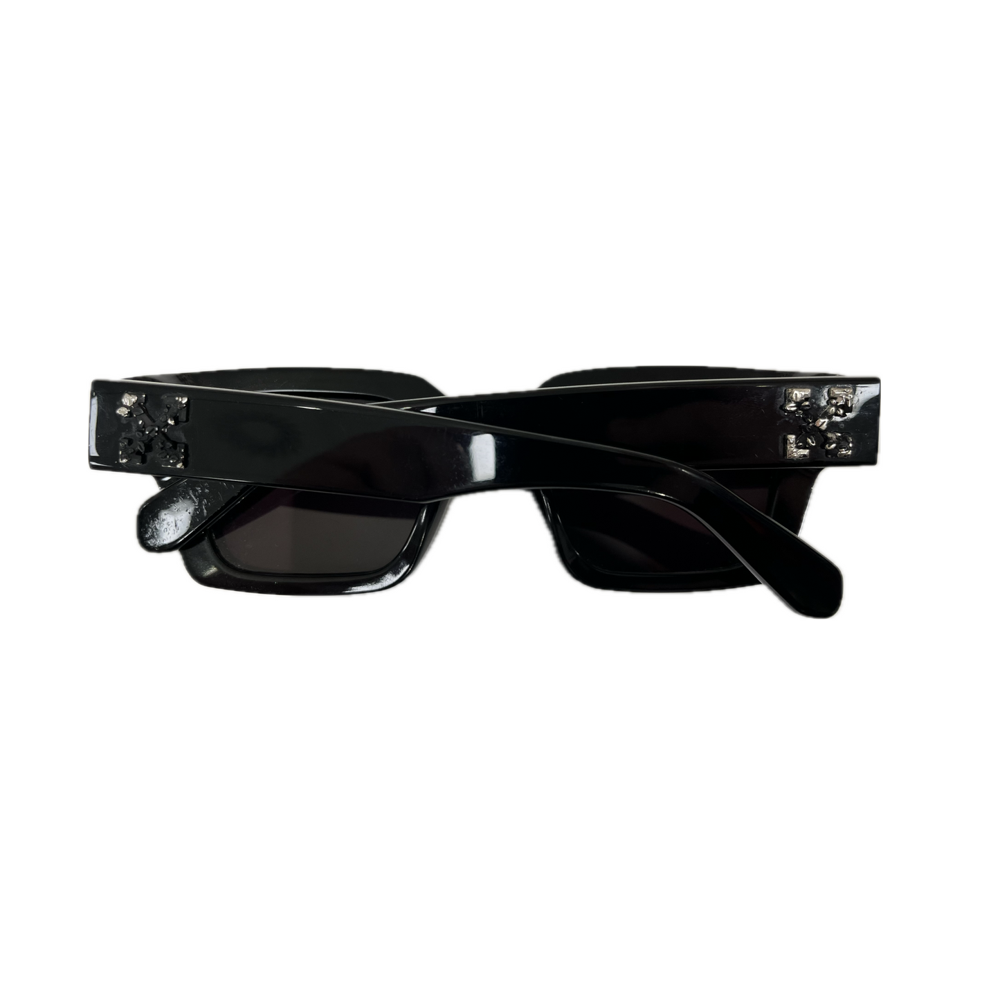 Off-White Virgil Square Frame Sunglasses Black/Silver