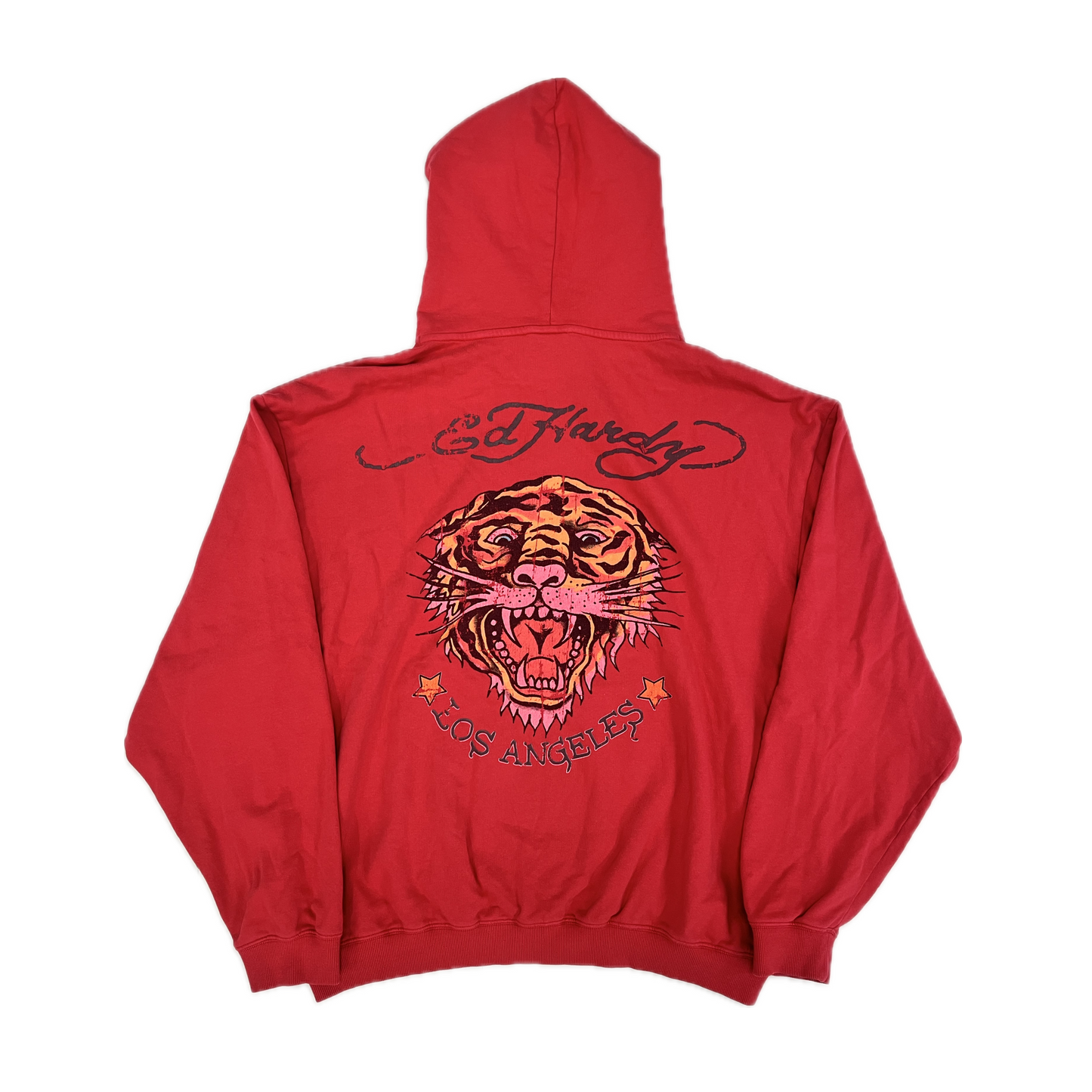 Ed Hardy Tiger Hoodie Red