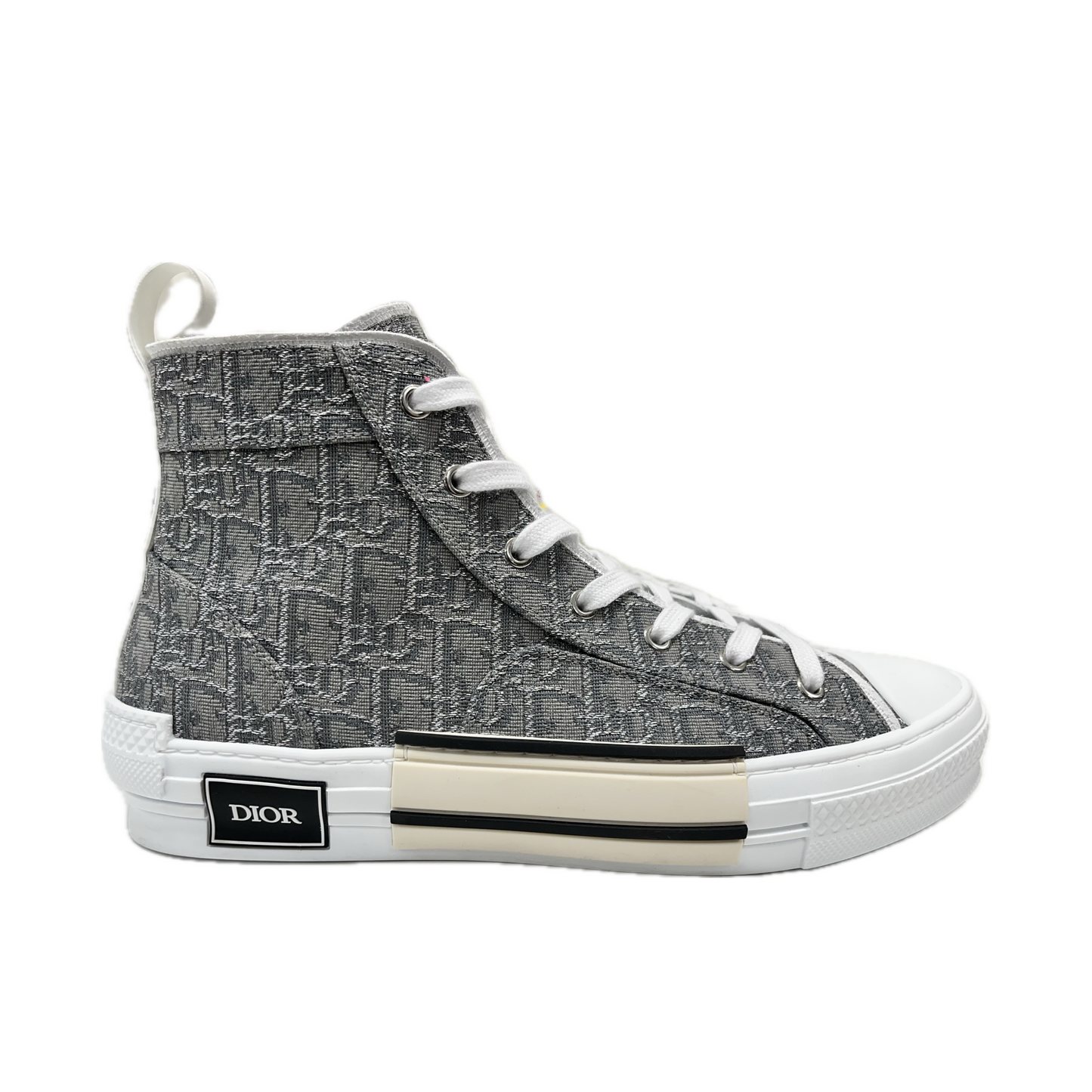 Dior B23 High-Top Ruthenium-Colored Oblique Jacquard