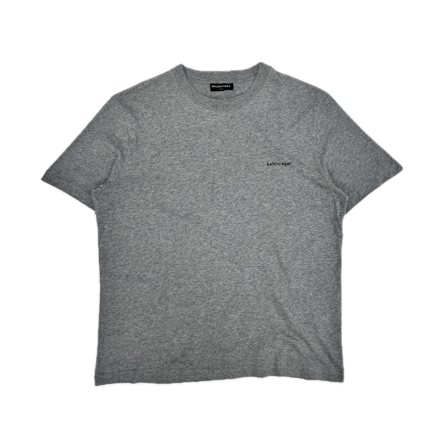 Balenciaga Logo Tee Gray