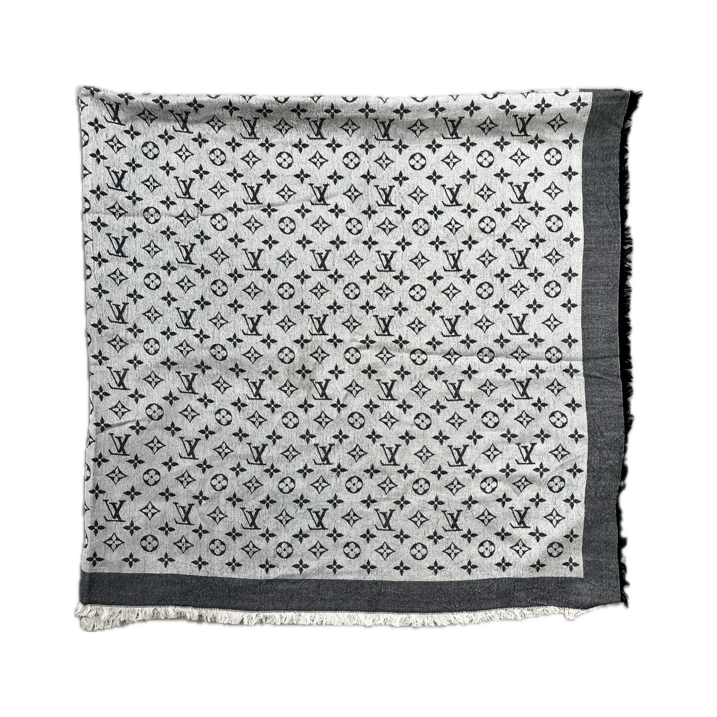 Louis Vuitton Monogram Scarf Grey