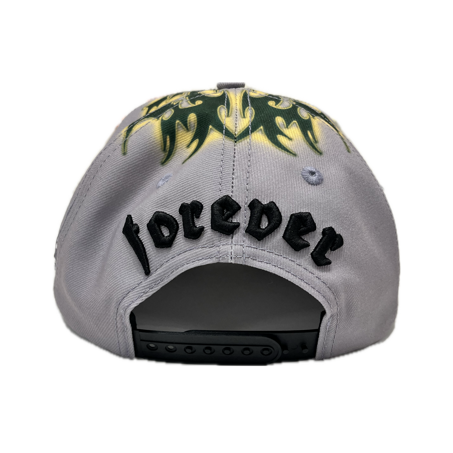 Chew Forever Flame Baseball Cap Gray