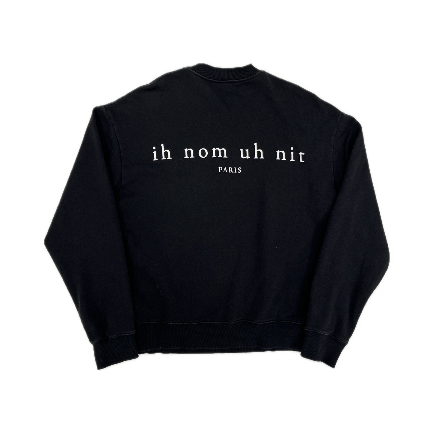 IH NOM UH NIT Paris Crewneck Black