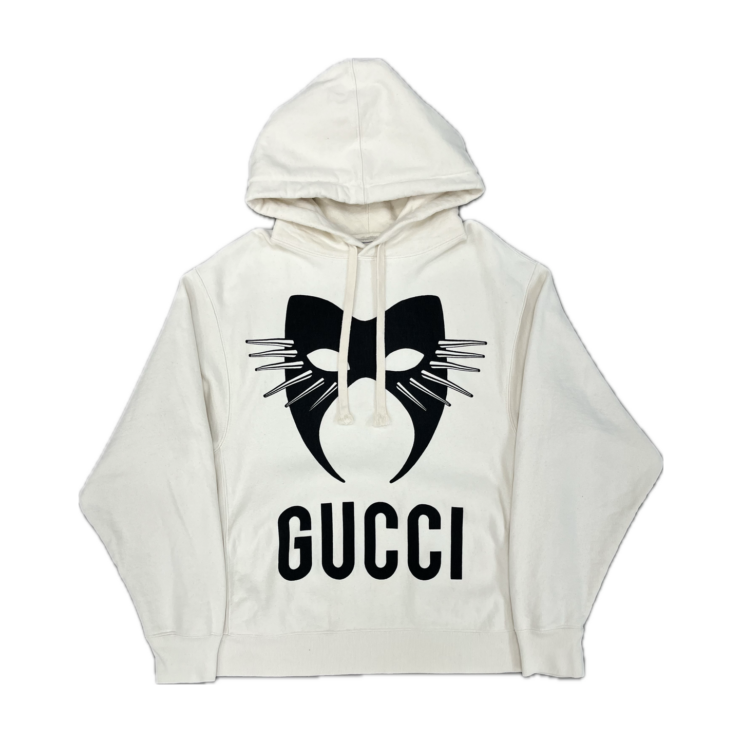 Gucci Manifesto Mask Hoodie White