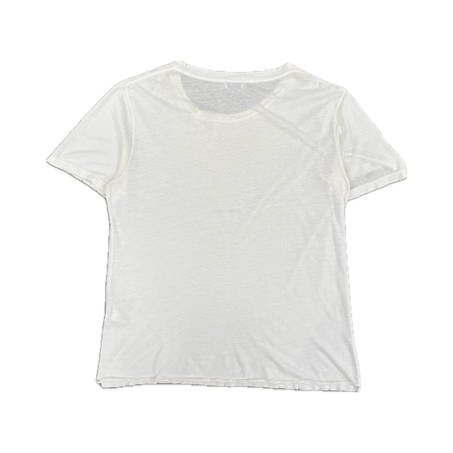 Saint Laurent Logo Tee White