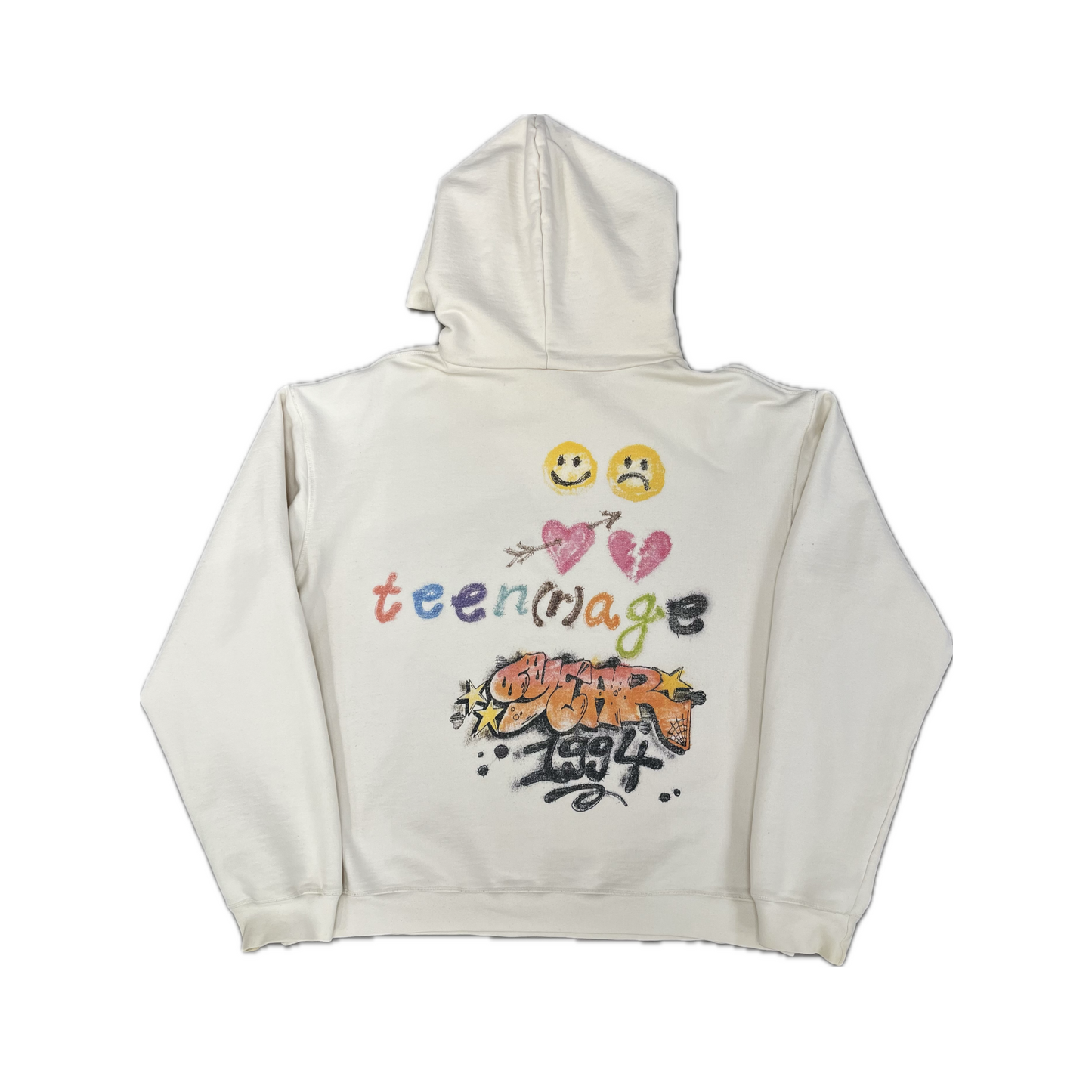 Dalybhahacrew Teen(r)age Hoodie White