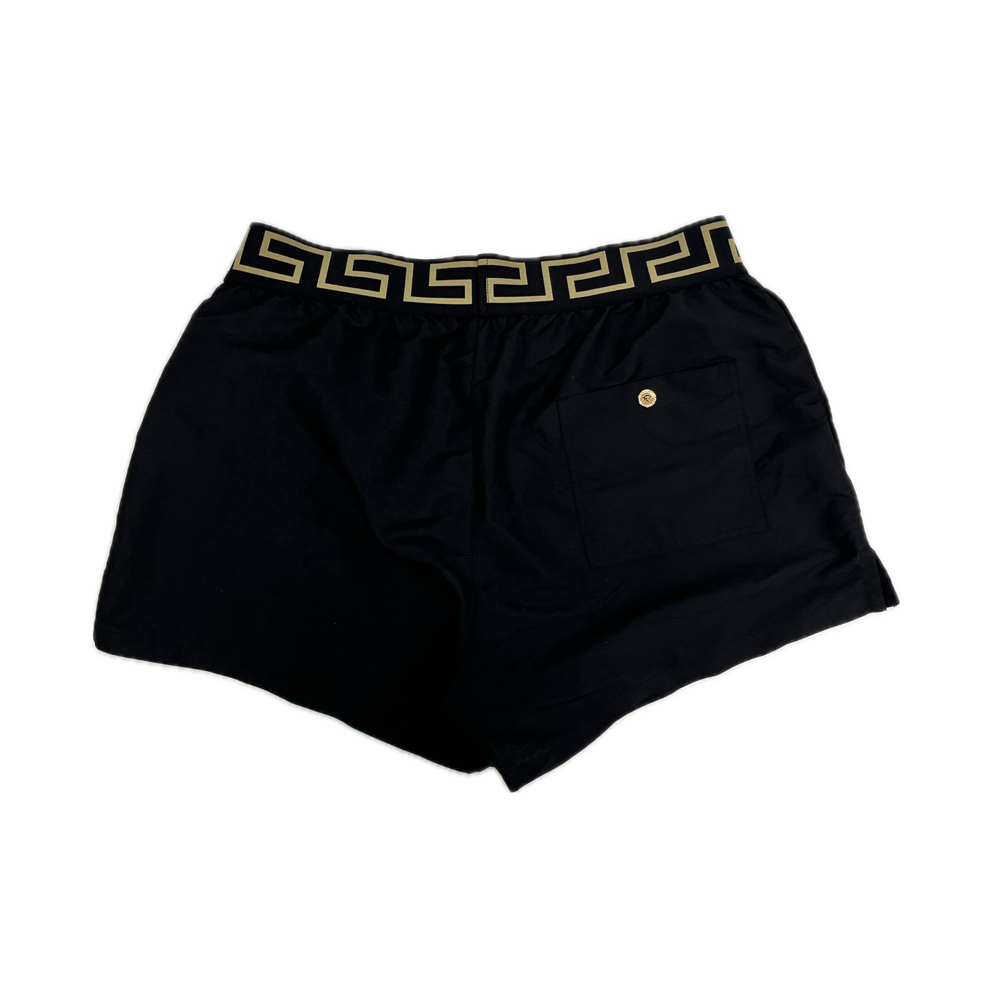 Versace Greca Border Swim Shorts Black