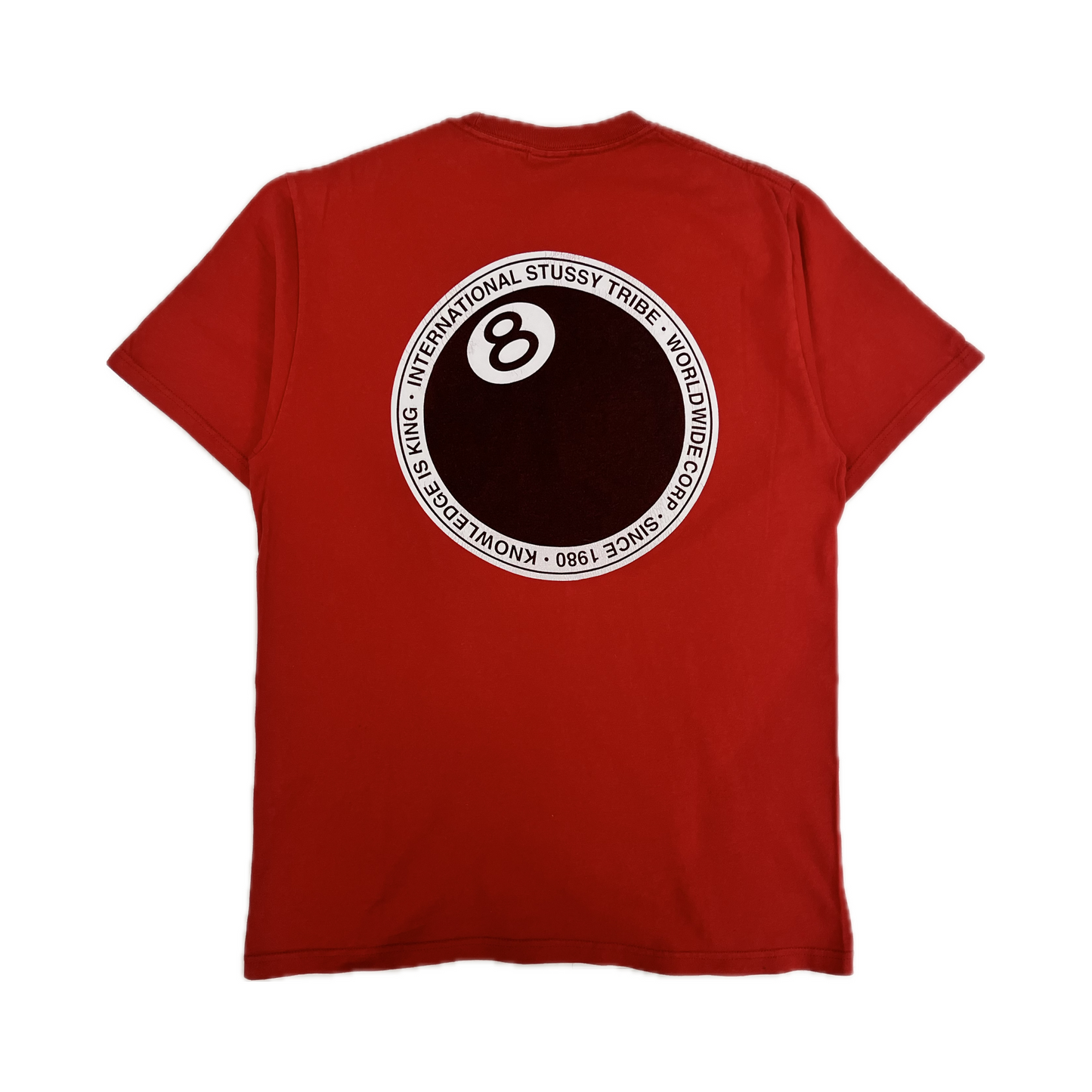 Stussy 8 Ball Dot Tee Red
