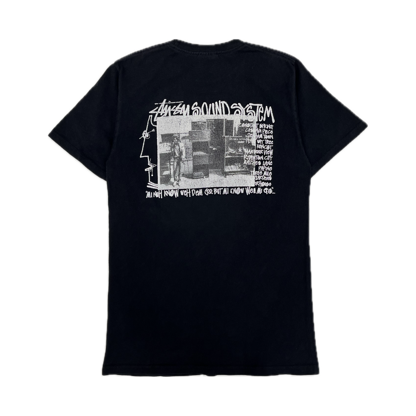 Stussy Sound System Tee Black