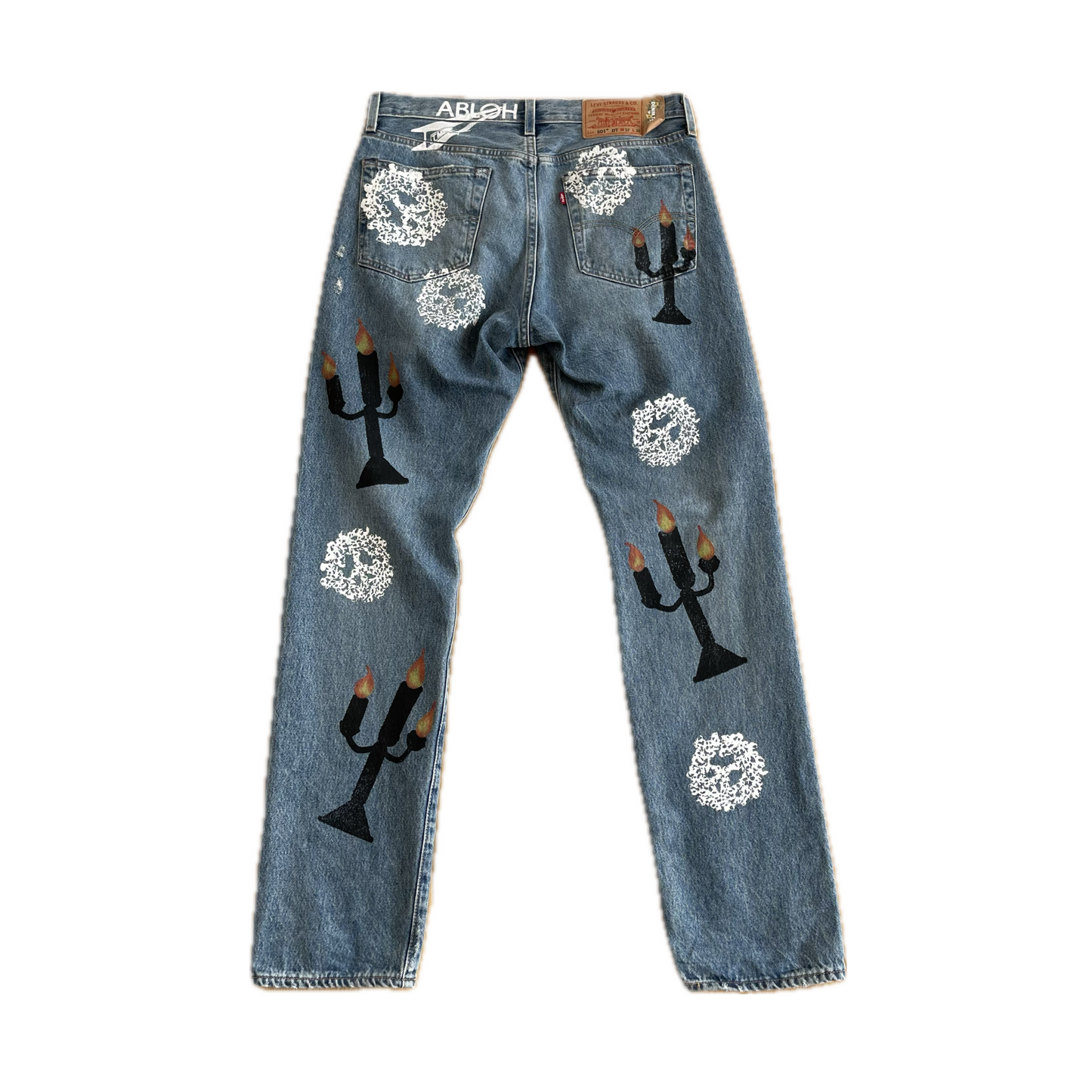 Denim Tears x Virgil Abloh "Message in a Tear" Printed Jeans