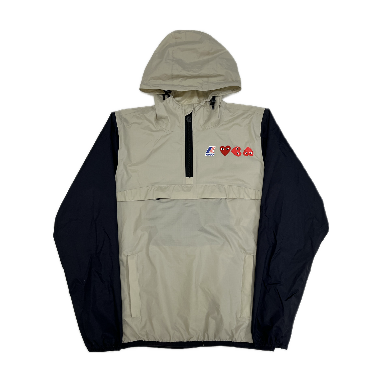 Comme des Garcons K-Way Half Zip Jacket Beige