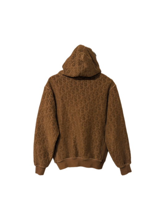 Dior Oblique Monogram Logo Hoodie Brown