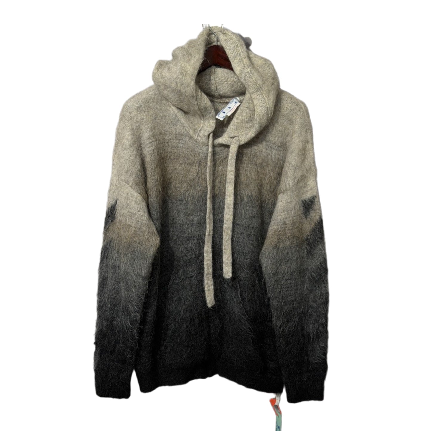 Off White Arrows Logo Zip Sweater Grey