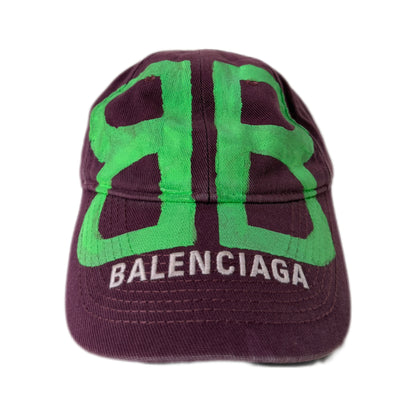 Balenciaga BB Sprayed Cap Purple