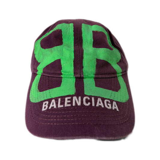 Balenciaga BB Sprayed Cap Purple