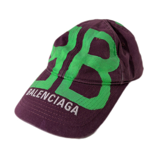 Balenciaga BB Sprayed Cap Purple