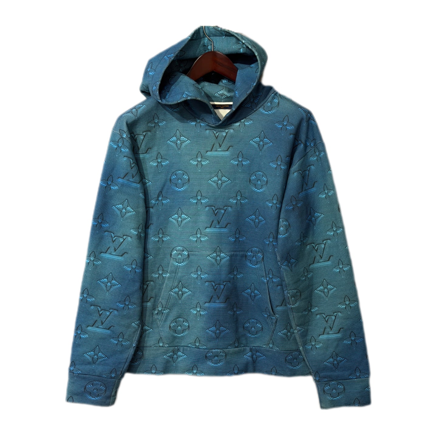 Louis Vuitton 3D Illusion 2054 Hoodie Blue