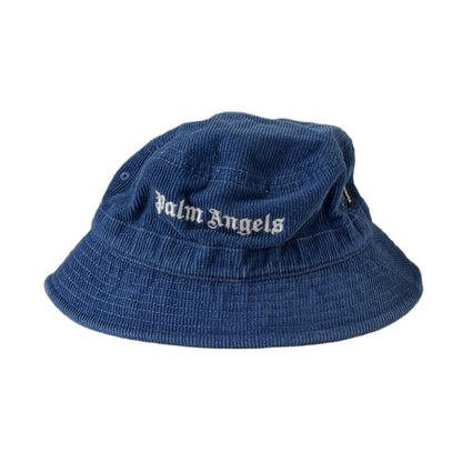 Palm Angels Cord Logo Bucket Hat Blue