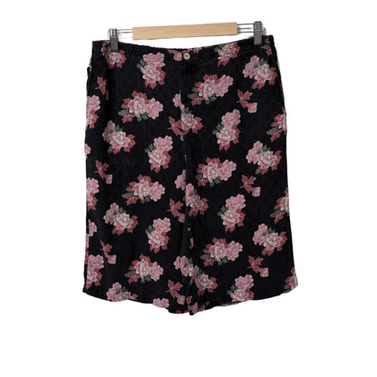 Gucci Floral Silk Shorts Black