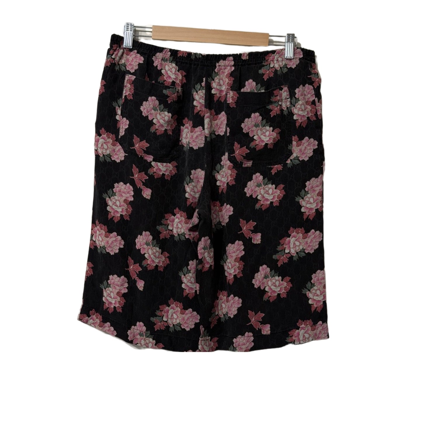 Gucci Floral Silk Shorts Black