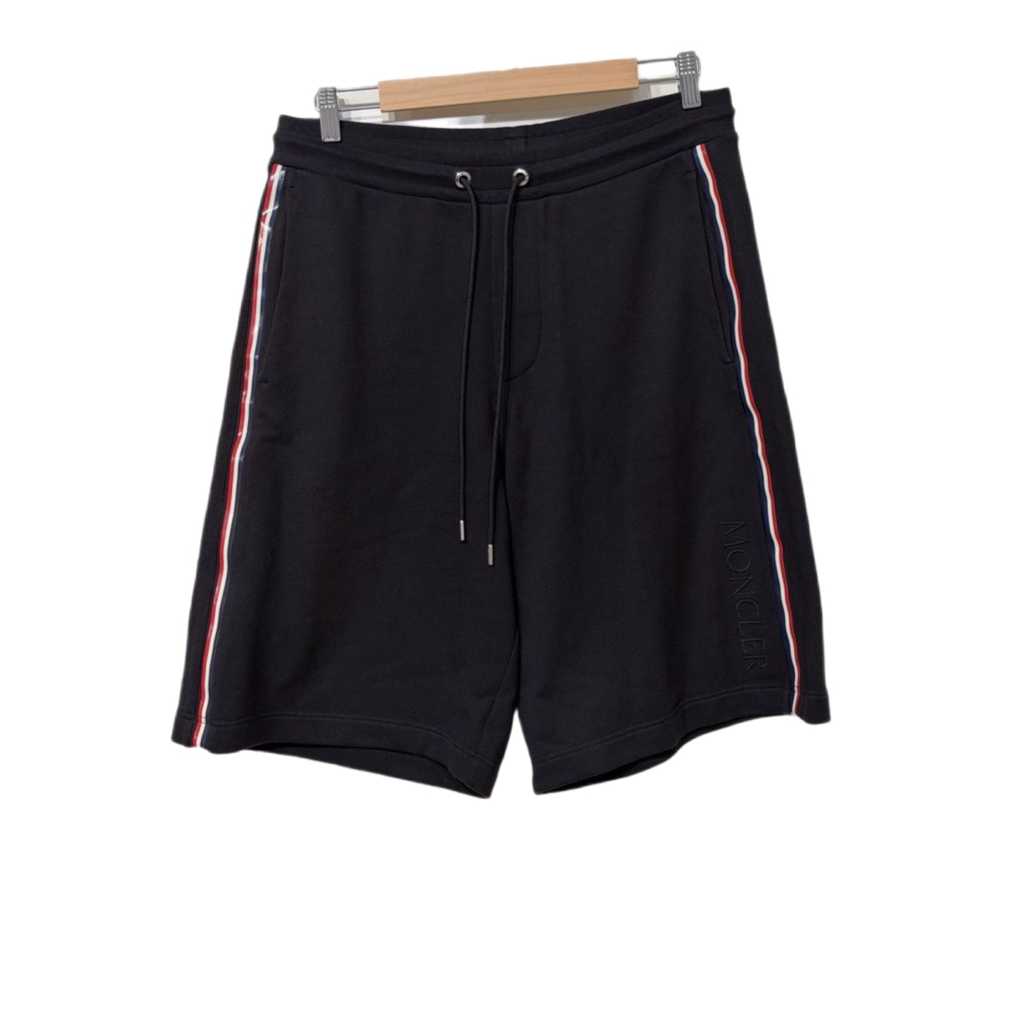 Moncler Side Stripe Shorts black