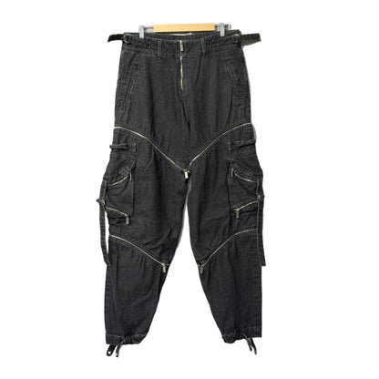 Off White Zip Cargo Pants Black