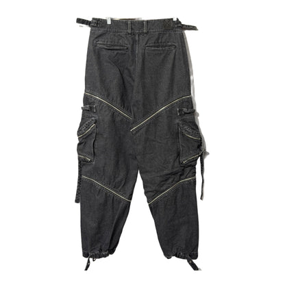 Off White Zip Cargo Pants Black
