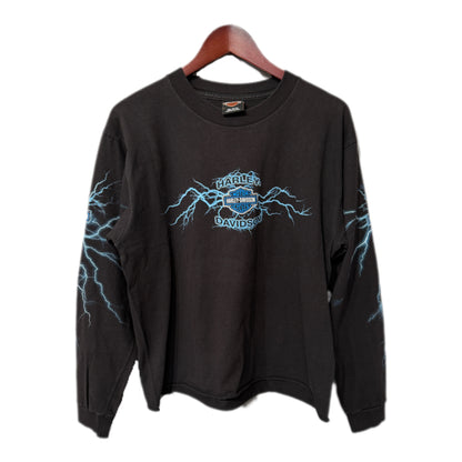 Harley Davidson Lightning Tee Black