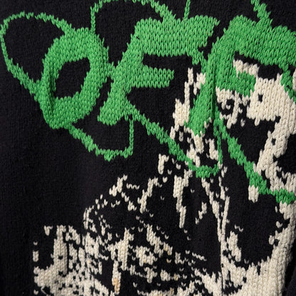 Off White Ruined Factory Knitwear Black
