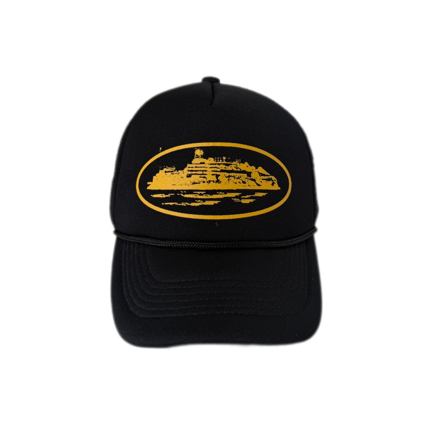 Corteiz Alcatraz Trucker Cap Black