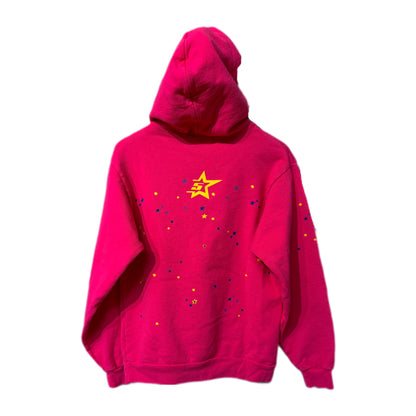 Sp5der Worldwide Web Hoodie Pink