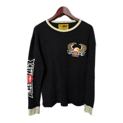 Corteiz Dipset Waffle Long Sleeve Washed Black