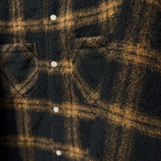 Represent Flannel Jacket Black