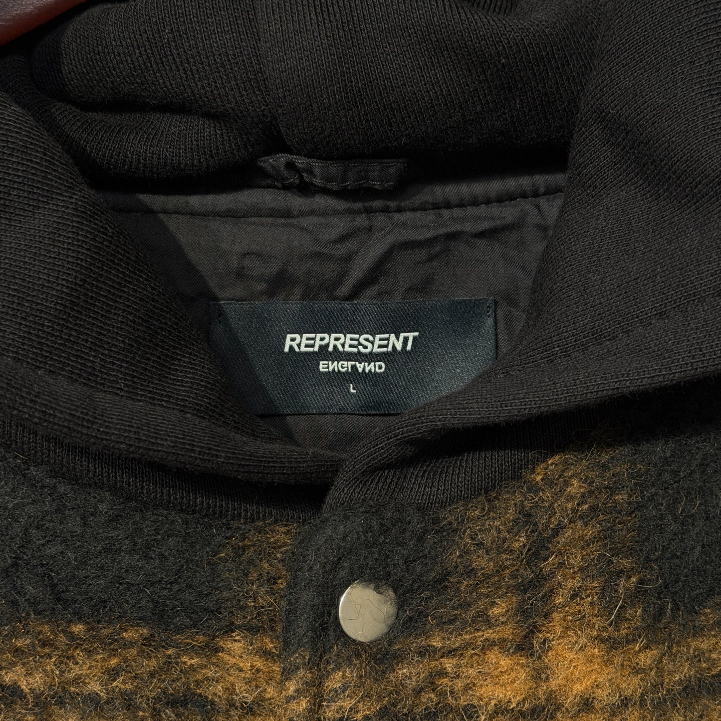 Represent Flannel Jacket Black