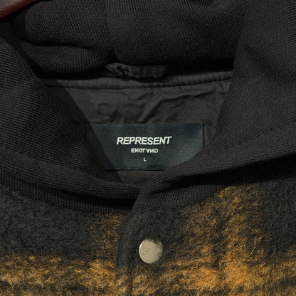 Represent Flannel Jacket Black