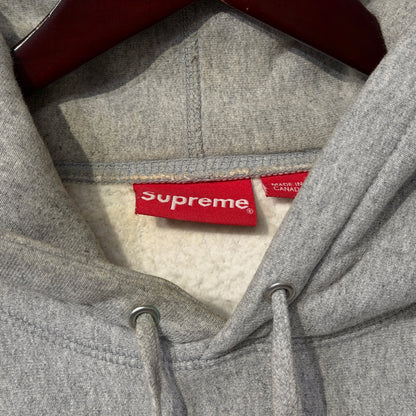 Supreme Cross Box Logo Hoodie Grey