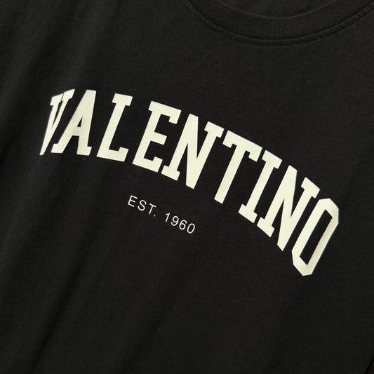 Valentino Logo Tee Black