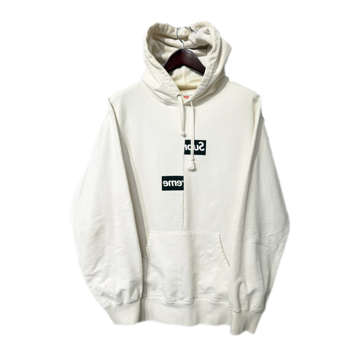 Supreme x Comme des Garçons SHIRT Split Box Logo Hoodie White