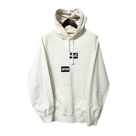 Supreme x Comme des Garçons SHIRT Split Box Logo Hoodie White