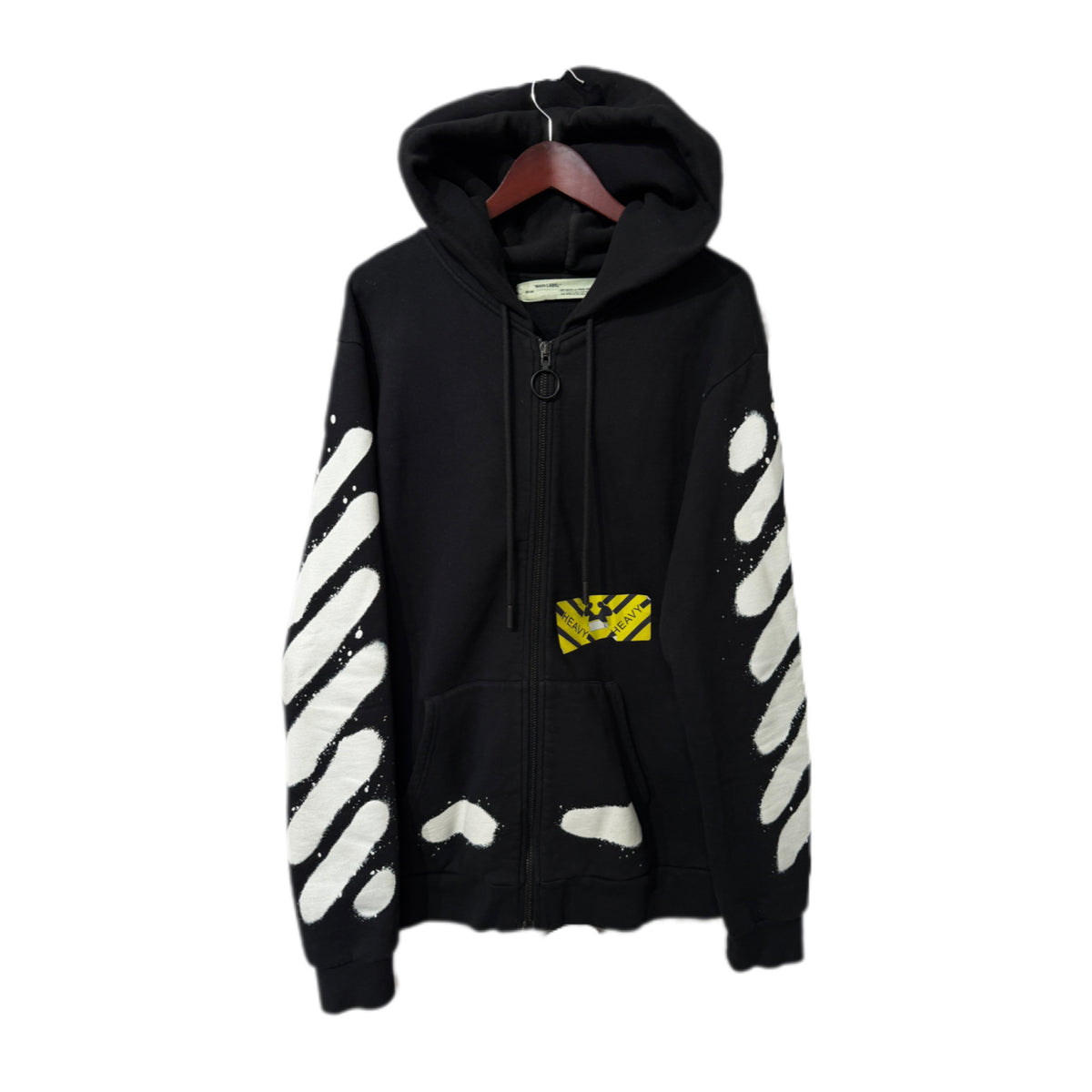 Off-White Heavy Zip Hoodie Black
