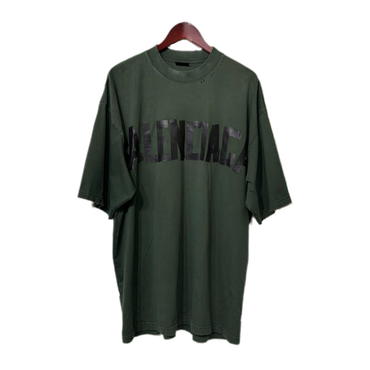 Balenciaga Tape Type Tee Army Green