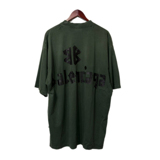 Balenciaga Tape Type Tee Army Green